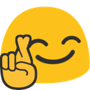 blob fingers crossed