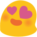 blob heart eyes