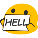 blob hell sign
