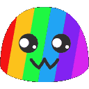 blob rainbow gif