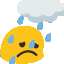 blob sad rain gif