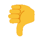 blob thumbs down gif