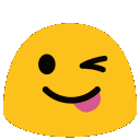 blob tongue wink gif