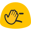 blob waving hand