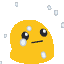 blob woah snow gif