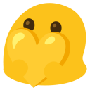 blob yellow heart
