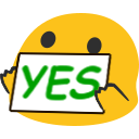blob yes sign