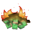 burning money