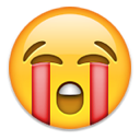 crying face bloody tears