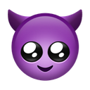 cute purple devil