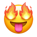 fire eyes tongue
