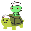 he brings you dinersaur and a hat