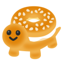 he brings you himself as a bagel