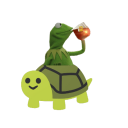 he brings you the tea