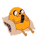 jake_dog_lounge_phone
