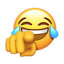 laughing crying pointing