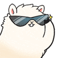 llama sunglasses gif