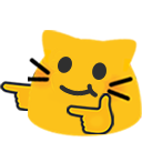 meow finger guns