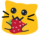 meow nom strawberry