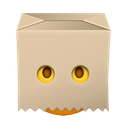 paper bag face