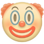 party clown face