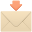 party envelope with arrow