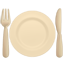 party knife fork plate
