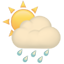 party partly sunny rain