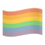 party rainbow flag