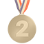 party second place medal