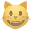 party smiley cat