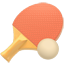 party table tennis paddle and ball