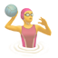 party woman playing water polo