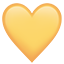 party yellow heart