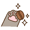 pusheen-coffee-paw