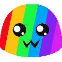 rainbow blob
