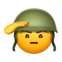 soldier saluting